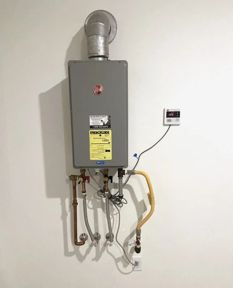 Tankless water heater installation by Tucson Plumbing in Tucson