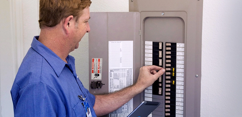 Electrical panel inspection by Mr. Electric in Tucson