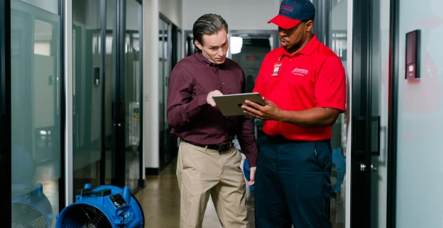 Water damage consultation by Rainbow Restoration in Tucson